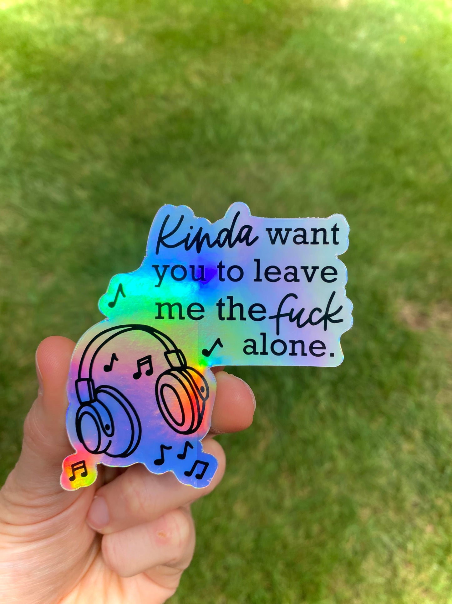 Headphone Holographic Stickers