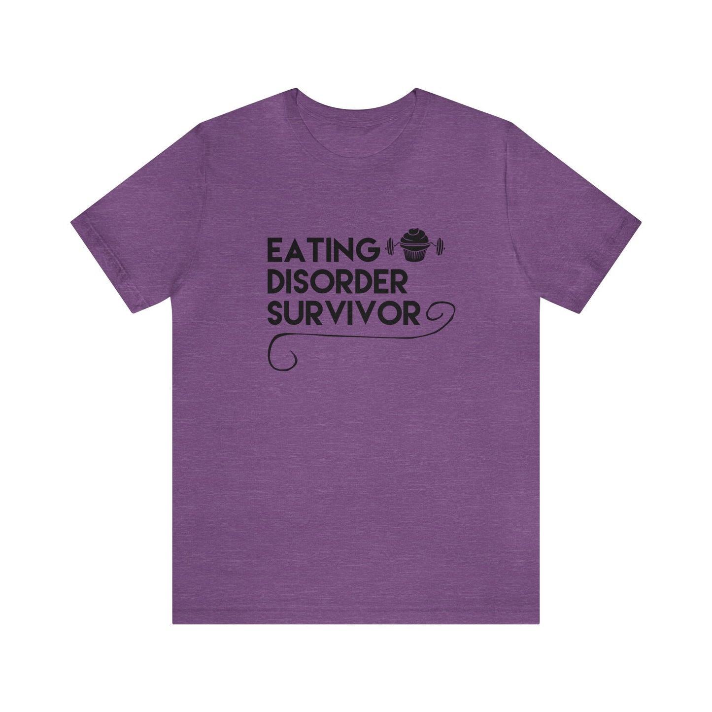 Eating Disorder Survivor Cupcake Barbell Tee