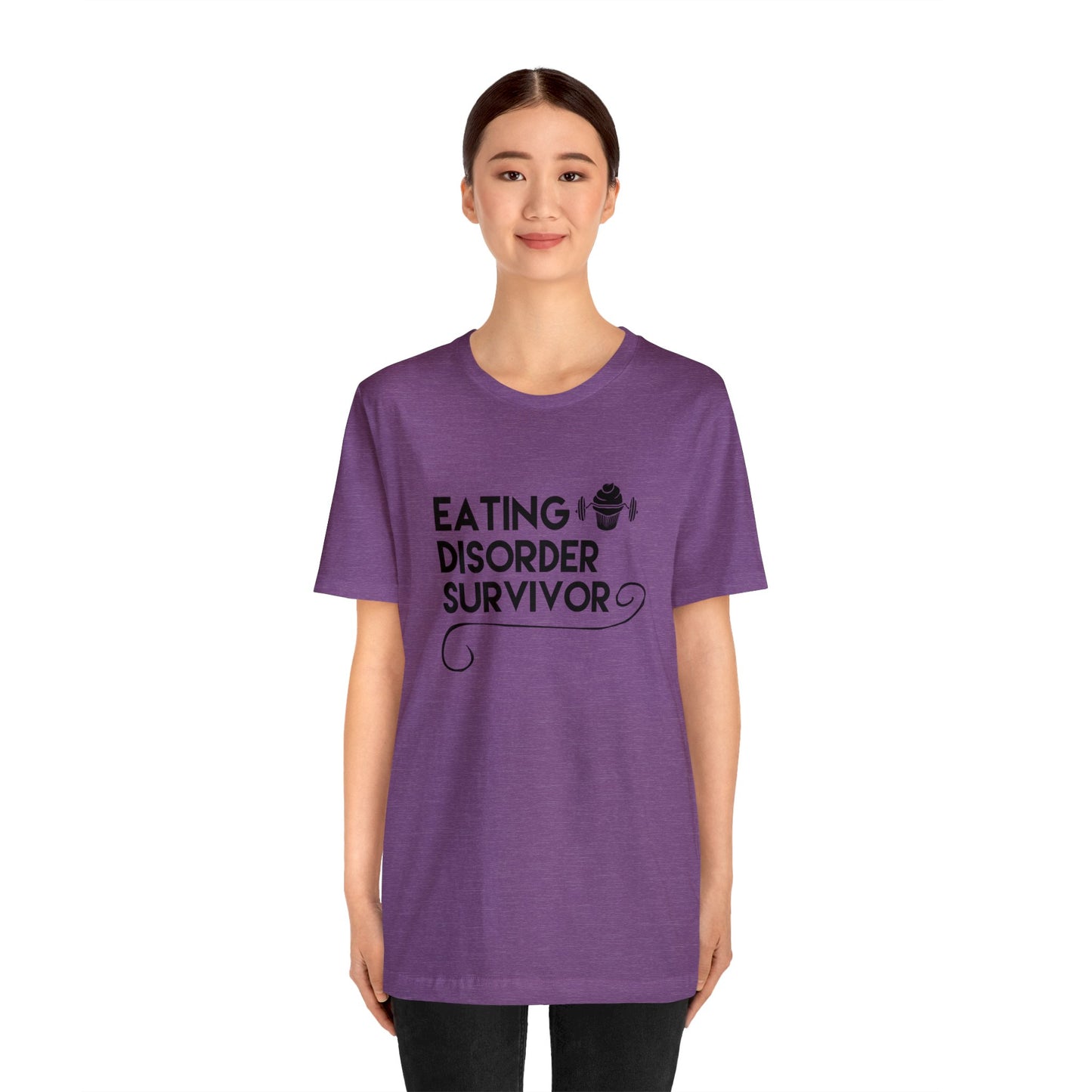 Eating Disorder Survivor Cupcake Barbell Tee