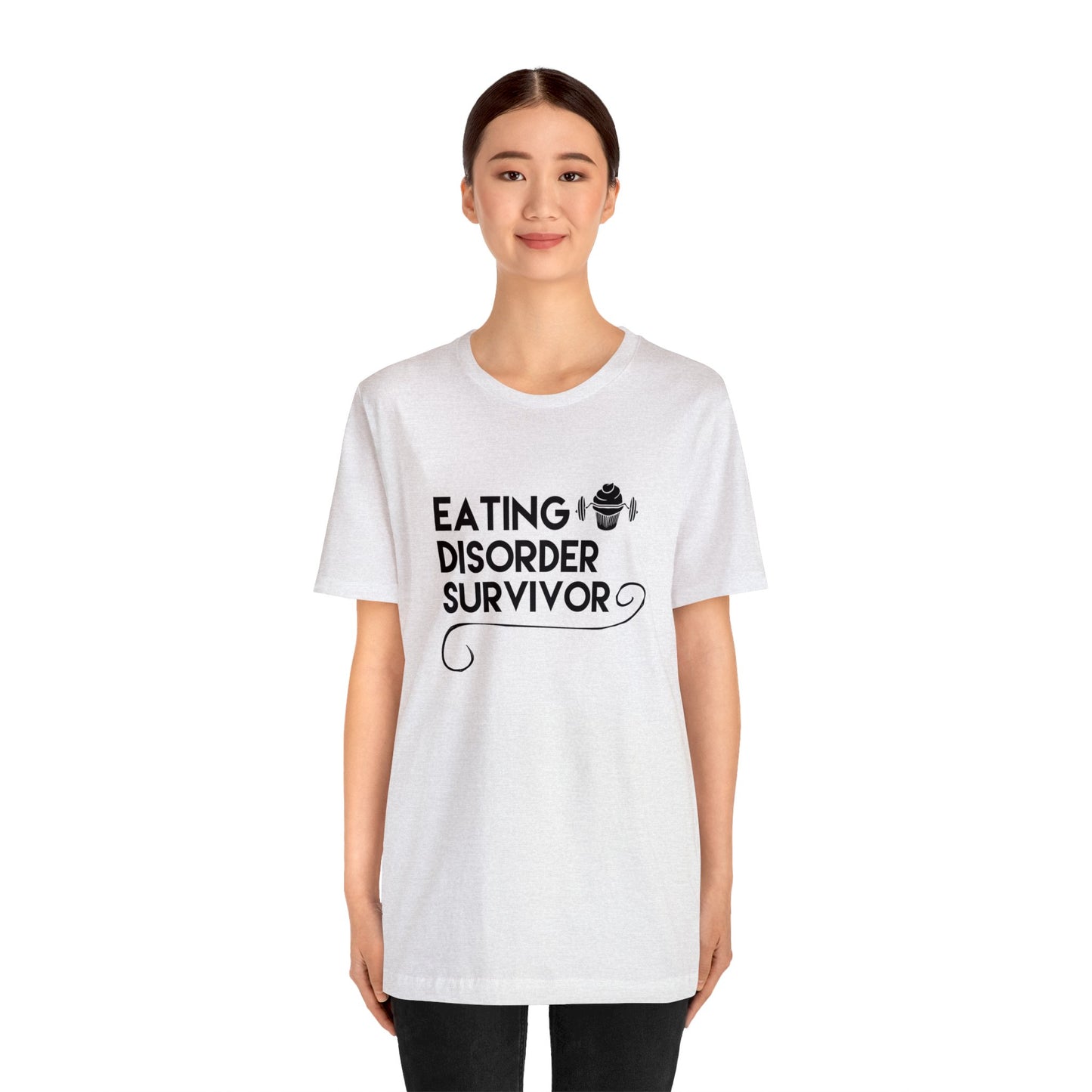 Eating Disorder Survivor Cupcake Barbell Tee
