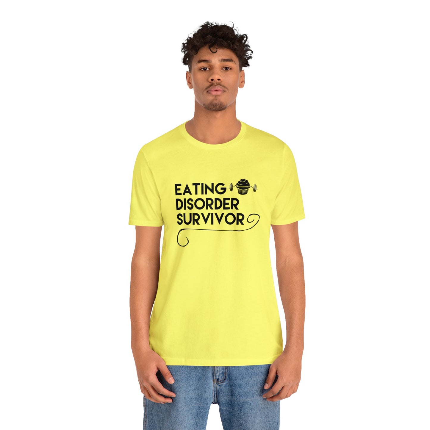 Eating Disorder Survivor Cupcake Barbell Tee