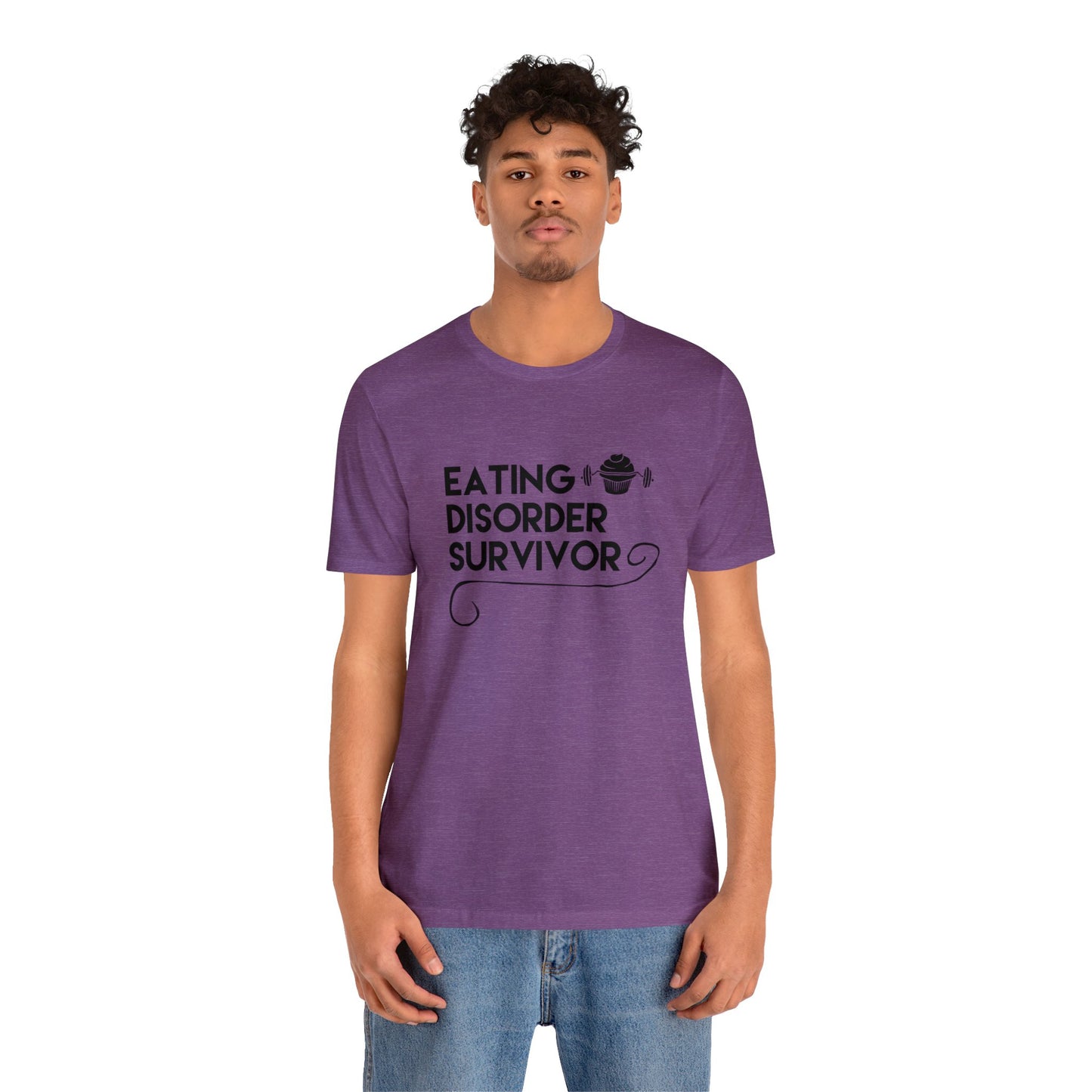 Eating Disorder Survivor Cupcake Barbell Tee