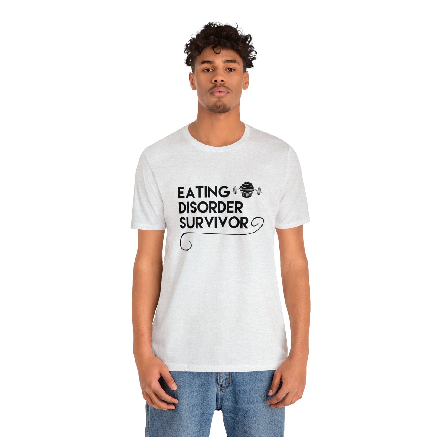 Eating Disorder Survivor Cupcake Barbell Tee