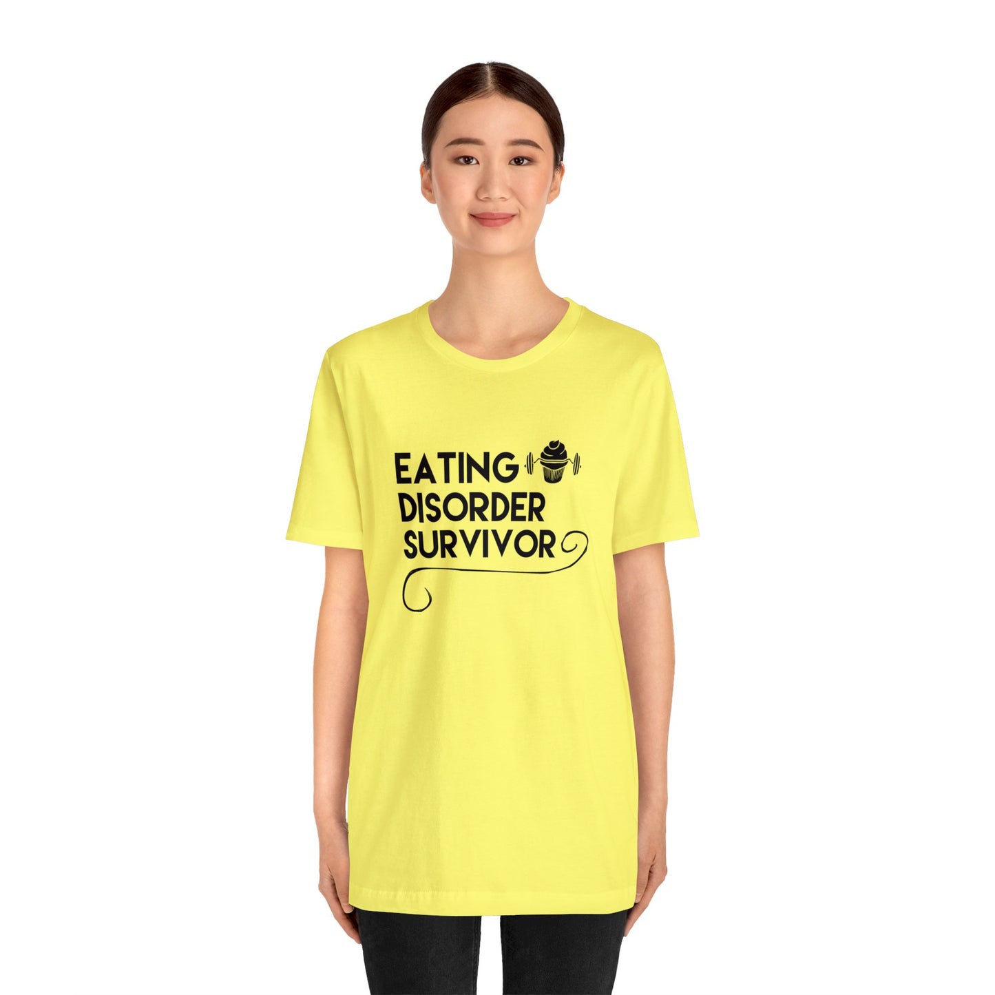 Eating Disorder Survivor Cupcake Barbell Tee
