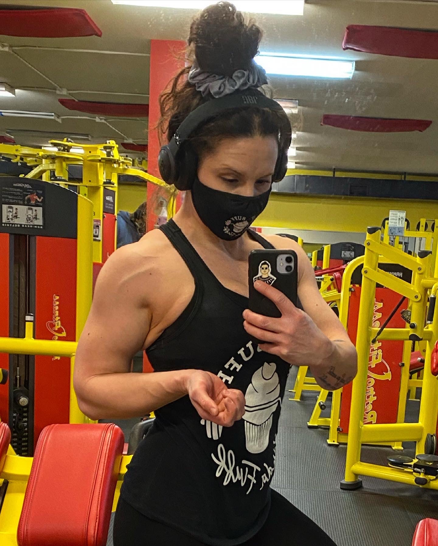 Kinda Buff Kinda Fluff Next Level Ladies Racerback Tank