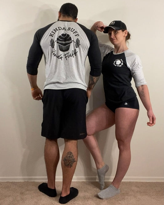 Kinda Buff Kinda Fluff Unisex “Raglan” Baseball Tees