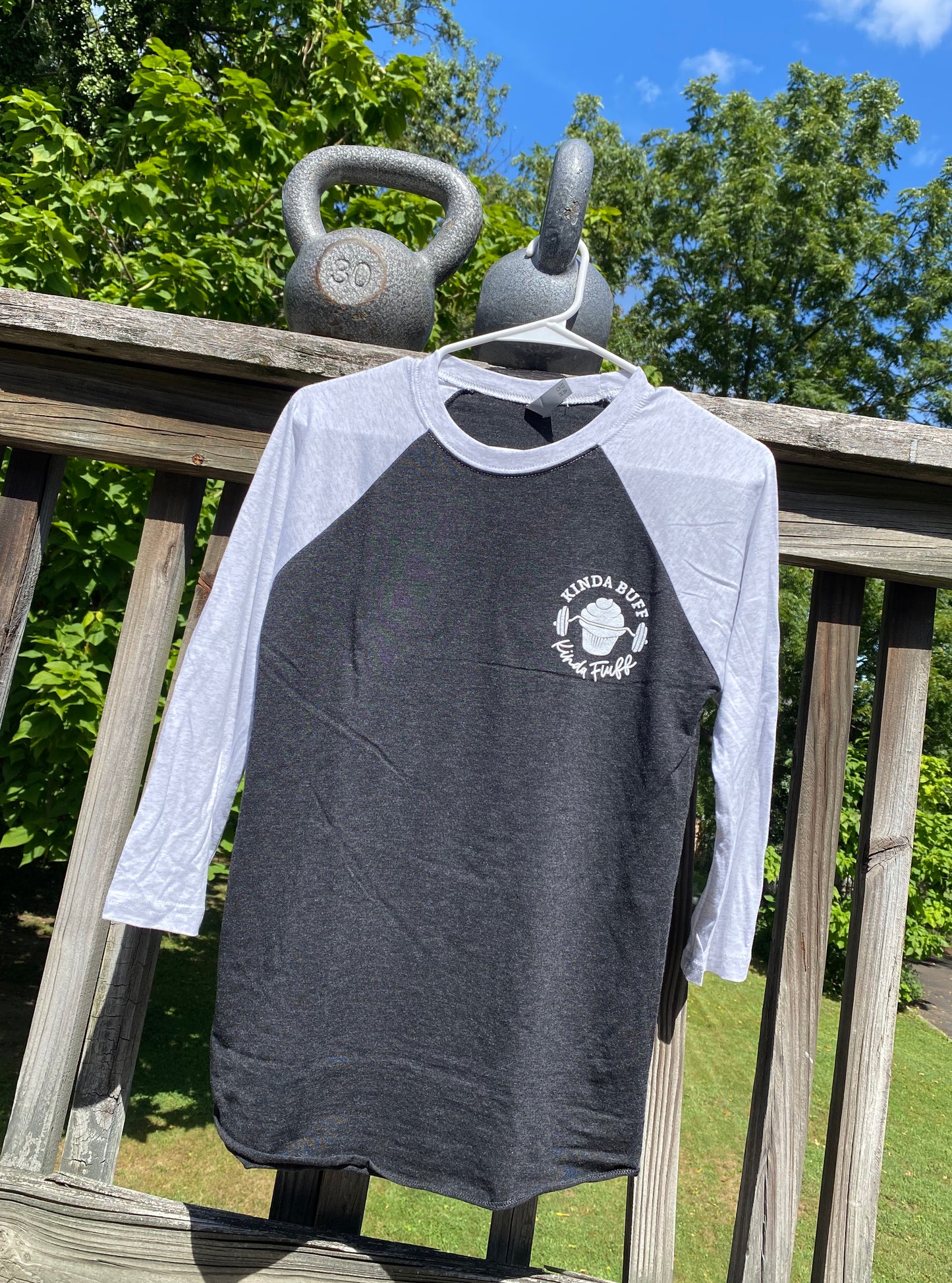 Kinda Buff Kinda Fluff Unisex “Raglan” Baseball Tees