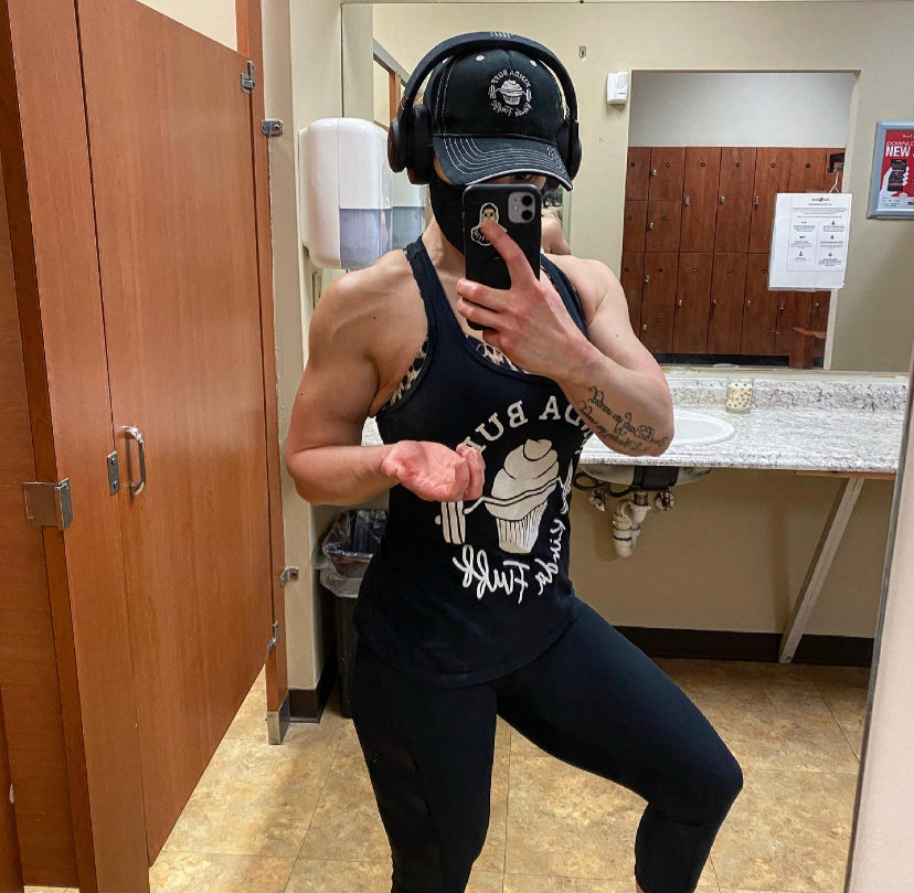 Kinda Buff Kinda Fluff Next Level Ladies Racerback Tank