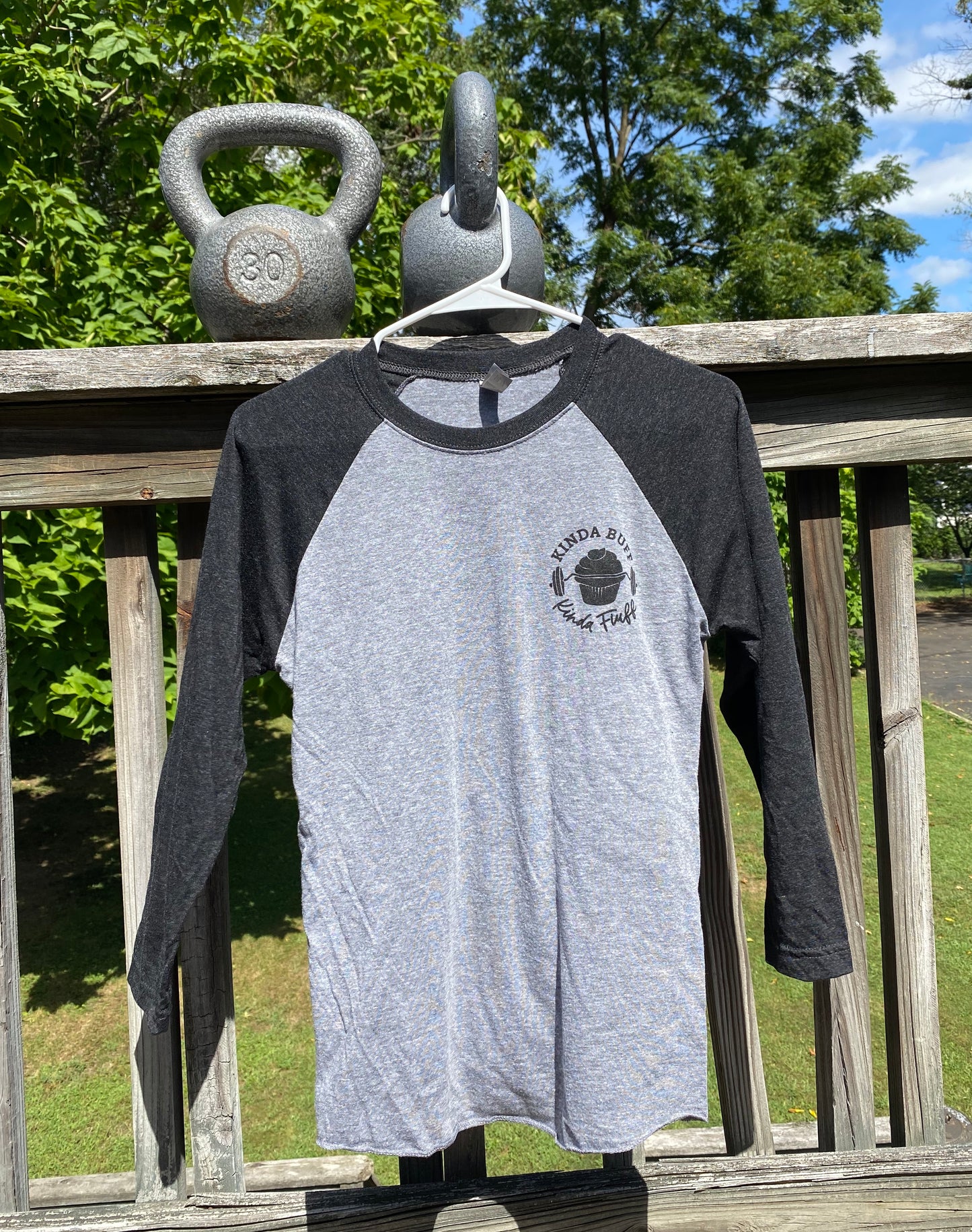 Kinda Buff Kinda Fluff Unisex “Raglan” Baseball Tees