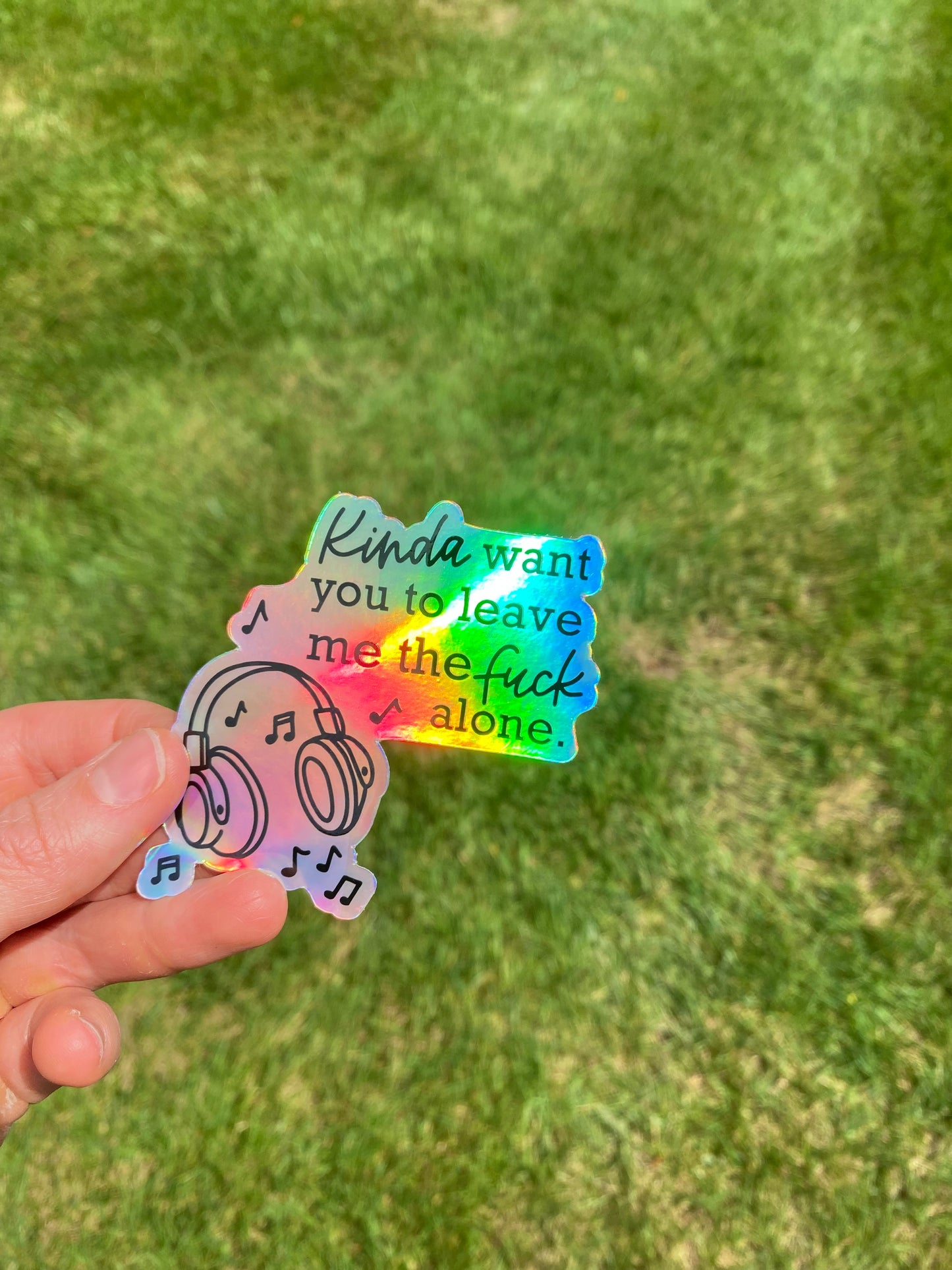 Headphone Holographic Stickers